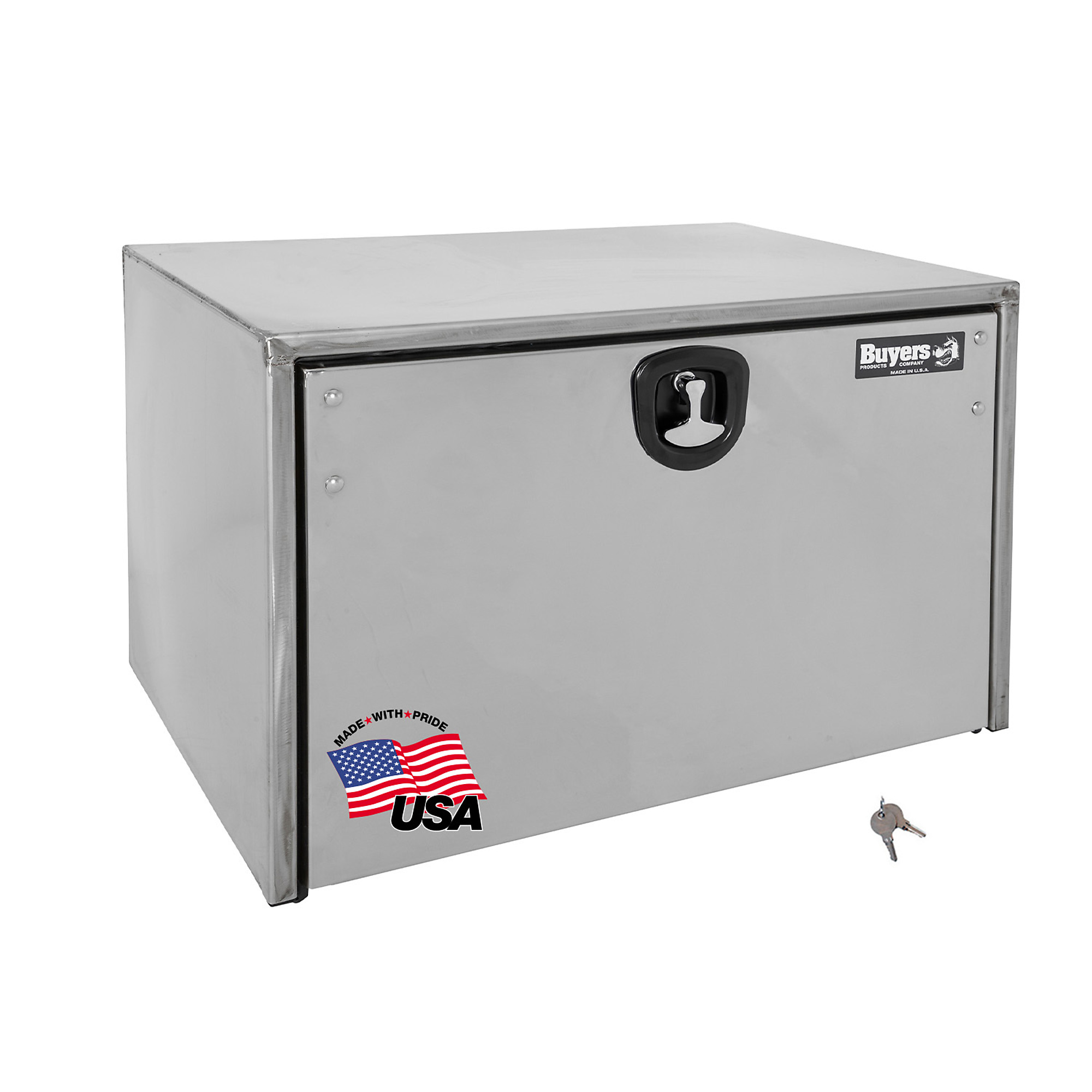 Buyers Products, 30in. Stainless Steel Truck Box w/ SS Door, Width 30 in, Body Material Steel, Color Finish Smooth Silver, Model# 1704603